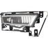 For Honda Accord Fog light Assembly 2013 2014 2015 | Sedan | Rectangular | w/ Chrome Bezel Border | Excludes Hybrid Model | CAPA (CLX-M0-USA-REPH107560Q-CL360A70-PARENT1)