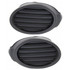 For Ford Focus Fog Light Cover 2012 2013 2014 | Grille Bezel | Sedan | S/SE Model | Textured Dark Gray (CLX-M0-USA-REPF108602-CL360A70-PARENT1)