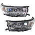For Toyota Highlander Headlight 2017 2018 2019 w/ Smoked Chrome Accent | w/o LED Daytime Running Light | CAPA (CLX-M0-USA-RT10010024Q-CL360A70-PARENT1)