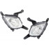 For Kia Sorento Fog Light Assembly 2016 2017 2018 | Halogen | Square | SX Model | CAPA (CLX-M0-USA-REPK107548Q-CL360A70-PARENT1)