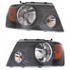 For Ford F-150 Headlight Assembly 2007 2008 CAPA | Halogen | w/o Chrome Trim | Medium Gray (CLX-M0-USA-REPF100130Q-CL360A70-PARENT1)
