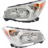 For Subaru Forester Headlight Assembly 2014 2015 2016 Halogen 2.5L Chrome Bezel (CLX-M0-320-1124L-AS1-CL360A55-PARENT1)