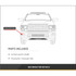 For Buick Enclave Fog Light Cover 2013 14 15 16 2017 | Black | w/ Chrome Molding & Hole | DOT / SAE Compliance (CLX-M0-USA-REPB108604-CL360A70-PARENT1)