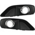 For Chrysler 300 Fog Light Cover 2012 2013 2014 Outer | w/ Chrome | w/o Parking Aid Sensor Holes | Black | DOT / SAE Compliance (CLX-M0-USA-REPC108002-CL360A70-PARENT1)