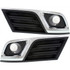 For Chevy Traverse Fog Light Cover 2013 14 15 16 2017 | Black/Chrome | DOT / SAE Compliance (CLX-M0-USA-REPC108618-CL360A70-PARENT1)
