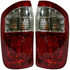 For Toyota Tundra Double Cab Tail Light Assembly 2004 2005 2006 | Clear / Red Lens | w/ Standard Bed (CLX-M0-USA-T730126-CL360A70-PARENT1)
