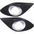 For Mazda 2 Fog Light Cover 2011 12 13 2014 | Painted Silver | DOT / SAE Compliance (CLX-M0-USA-REPM108630-CL360A70-PARENT1)