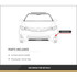 For Honda Civic Fog Light Cover 2013 2014 | Bezel | Primed | 2.4L Engine | Sedan | DOT / SAE Compliance (CLX-M0-USA-REPH108006-CL360A70-PARENT1)