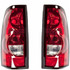 For Chevy Silverado 1500 / 2500 HD Classic Tail Light Assembly 2007 | w/ Black Trim | Fleetside | All Cab Types (CLX-M0-USA-REPC730332-CL360A75-PARENT1)