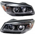For Kia Sorento Headlight Assembly 2016 2017 2018 | Halogen | w/ LED Accent Light | CAPA (CLX-M0-USA-REPK100192Q-CL360A70-PARENT1)