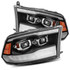 AlphaRex For Dodge Ram 1500HD 2009-2018 Projector Headlights PRO-Series Black | Plank Style,w/Seq Signal/DRL (TLX-arx880597-CL360A70)