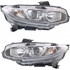 For 2016-2018 Honda Civic Headlight DOT Certified Bulbs Included EX|EX-L|EX-T|LX; Halogen (CLX-M0-20-9778-00-1-PARENT1)