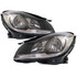 For 2012-2015 Mercedes-Benz C250 Headlight DOT Certified Bulbs Included ;W204; Coupe; w/o Cornering Lamps; Black (CLX-M0-20-9274-90-1-PARENT1)