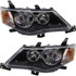 For 2007-2008 Mitsubishi Outlander Headlight Halogen Matte Black Bezel CAPA Certified (CLX-M0-20-12144-00-9-PARENT1)