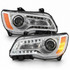 For 2011-2014 Chrysler 300 Headlight CAPA Certified Bulbs Included ;for Sedan; Halogen; Chrome Bezel (CLX-M0-20-9218-00-9-PARENT1)