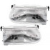 For 1995-2001 Ford Explorer Headlight Driver and Passenger Side DOT Certified Bulbs Included FO2503122 FO2502122 - Replaces F5TZ 13008 A, F5TZ 13008 B ;except Sport (PLX-M0-20-3100-00-1)