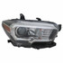 For Toyota Tacoma Headlight 2016 2017 Halogen Type w/o LED Daytime Running Light Black (CLX-M0-20-9750-90-CL360A55-PARENT1)