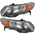 For 2006-2009 Honda Civic Headlight DOT Certified Lens and Housing Only Coupe; M/T; 6 Speed (CLX-M0-20-6736-81-1-PARENT1)
