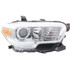 For Toyota Tacoma 2016 2017 Headlight Assembly Halogen w/o LED DRL & FL Chrome Trim CAPA Certified (CLX-M1-311-11AEL-AC1-PARENT1)