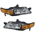 For Acura TL 2004 2005 Headlight Assembly Unit w/HID Type w/o Bulbs and Ballast (CLX-M1-316-1140L-USHDC-PARENT1)