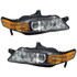 For Acura TL 2004 2005 Headlight Assembly Unit w/HID Type w/o Bulbs and Ballast (CLX-M1-316-1140L-USHDC-PARENT1)