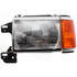 For 1987-1991 Ford Bronco Headlight Black w/ Chrome Trim; Includes Park Lamp (CLX-M0-FR387-B101L-PARENT1)