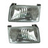 For Ford F-350 1992-1998/F-150/250 1992-1996 Headlight Assembly Unit Diamond Design Pair Driver and Passenger Side FO2505102 (CLX-M1-330-1111PXUS)