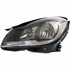 For Mercedes-Benz C-Class Coupe Headlight Assembly 2012-2015 Halogen Type Black w/o CL CAPA (CLX-M1-339-1135L-AC2-PARENT1)