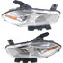CarLights360: For 2016 Dodge Dart Head Light Assembly Chrome DOT w/ Bulbs Aero Chrome Models w/ Halogen Headlamps Limited Chrome Model (CLX-M0-20-9338-70-1-CL360A1-PARENT1)