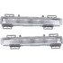 CarLights360: For 2013 2014 2015 Mercedes-Benz ML250 Daytime Running Light Driver and Passenger Side | Pair | DOT | Gray Bezel | w/Bulbs | LED | Daytime Running Light Type | Replacement For MB2562103 (PLX-M0-12-0146-00-1-CL360A6)