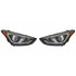 KarParts360: For Hyundai Santa Fe Sport Headlight Assembly 2017 2018  w/ Bulbs DOT Certified Replaces HY2503205 (Vehicle Trim: Sport Utility) (CLX-M0-20-9824-00-1-CL360A1-PARENT1)
