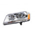 For Dodge Avenger Headlight Assembly 2013 2014 Driver Side Chrome w/ Bulbs CAPA Certified Replacement for CH2502182 (Vehicle Trim: SE Canada Value Package) (CLX-M0-20-6894-00-9-CL360A1)