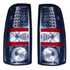 For Chevy Silverdo 1999-2006 Tail Light LED Black Fleetside Pair Driver and Passenger Side (CLX-M1-334-1916PXAS2)