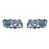 For BMW 7 (740I,740IL) 1995-1998 Headlight Assembly HID Type Chrome w/Angel Eyes Pair Driver and Passenger Side (Chrome) | BM2505101 (CLX-M1-343-1116PXASH1)