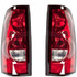 For Chevy Silverado 1500 Tail Light 2004 2005 2006 Pair Driver and Passenger Side DOT For GM2800174 | 19169004 (PLX-M0-11-5852-91-1-CL360A11)