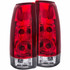ANZO For GMC C1500 1988-1998 Tail Lights Red/Clear | (TLX-anz211140-CL360A74)