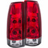 ANZO For GMC K1500 1989-1998 Tail Lights Red/Clear | (TLX-anz211140-CL360A78)