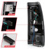 ANZO For GMC V1500 Suburban 88-91 Tail Lights LED Black Housing Smoke Lens Pair | 311345 (TLX-anz311345-CL360A88)
