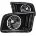 ANZO For Ford Mustang 2005-2009 Crystal Headlights w/ Halo Black (CCFL) | (TLX-anz121033-CL360A70)