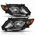 ANZO For Toyota Corolla 2009 2010 Crystal Headlight Black Amber | (TLX-anz121541-CL360A70)