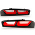 ANZO For Chevy Camaro 2016 2017 2018 Tail Lights LED Red/Clear | (TLX-anz321349-CL360A70)
