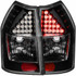 ANZO For Dodge Magnum 2005 2006 2007 2008 Tail Lights LED Black | (TLX-anz321017-CL360A70)