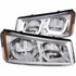 ANZO For Chevy Silverado 1500 Classic 2007 Projector Headlights w/ U-Bar Chrome | (TLX-anz111313-CL360A75)