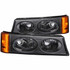 ANZO For Chevy Silverado 2500 HD Classic 2007 Parking Lights Euro Black | (TLX-anz511036-CL360A73)