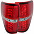 ANZO For Ford F-150 2009 2010 2011 2012 2013 2014 Tail Lights LED Red/Clear | (TLX-anz311139-CL360A70)