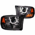 ANZO For Dodge Ram 2500/3500 2010 Projector Headlights w/ U-Bar Black | (TLX-anz111270-CL360A73)