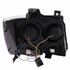 ANZO For Chevy Suburban 2500 2007-2013 Projector Headlights w/ U-Bar Black | (TLX-anz111273-CL360A70)
