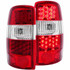 ANZO For Chevy Suburban 1500/2500 2000-2006 LED Tail Lights Red/Clear | (TLX-anz311001-CL360A70)