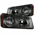 ANZO For Chevy Silverado 1500/2500 HD 2003 04 05 2006 Crystal Headlights Black | (TLX-anz111009-CL360A72)