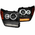 ANZO For Dodge Nitro 2007-2012 Projector Headlights w/ Halo Black CCFL G2 | (TLX-anz111145-CL360A70)